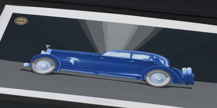 Entwurf für ein viertüriges Cabriolet Hispano-Suiza J 12